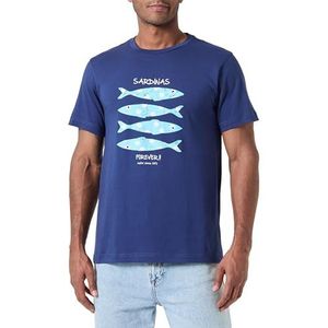 NALINI T-shirt heren, Blauw, XL