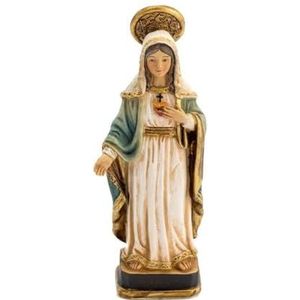 Inmaculada Romero IR Maagd hart van Maria figuur 9 cm sculptuur hars detail voet