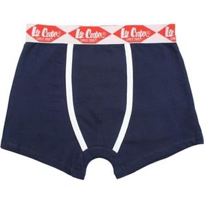 Lee Cooper, Boxer, kinderen, jongens, meisjes (6 tot 16 jaar), slip, shorts, ondergoed, kinderondergoed, zacht, warm, ademend, model GLC018 Kids S1-8A, blauw, Blauw, 8 ans