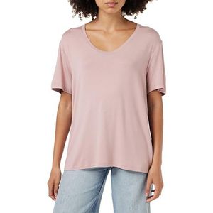 Calvin Klein Dames S/S T-shirt met ronde hals, Hout, L