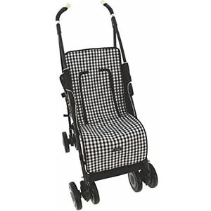 Universele hoes voor de zomer, voor kinderwagen, licht, ademend, compatibel met Maclaren, Bugaboo Bee, Cibex enz. 0-zwart