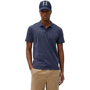 Koton Heren Basic Polo hals T-Shirt Slim Fit Knoop Korte mouw, Navy (716), M, Marine (716), M