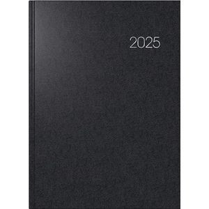 Brunnen 1078760905 Buchkalender Modell 787 (2025)| 1 Seite = 1 Tag| A4| 416 Seiten| Balacron-Einband| schwarz