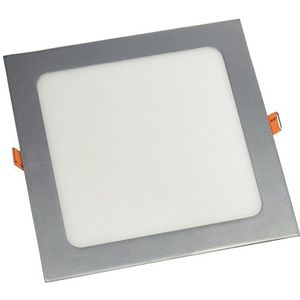LYO Downlight LED inbouwspot vierkant ingebouwd, grijs, 22,4 x 22,4 cm