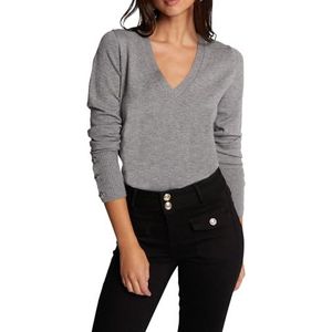 Morgan Korte trui met lange mouwen COL V, Medium Grijs, M