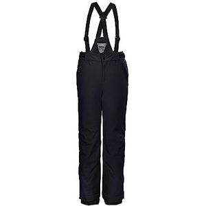 killtec meisjes Skibroek/functionele broek met afritsbaar bovenstuk, sneeuwvanger en randbescherming KSW 77 GRLS SKI PNTS, black blue, 152, 37258-000