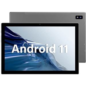 SGIN Tablet met touchscreen 10,1 inch, 6 GB + 128 GB (512 GB TF), Android 11, Octa-Core, 2,0 GHz, 5 MP + 8 MP camera, IPS 1920 x 1200 FHD, 7000 mAh (grijs)