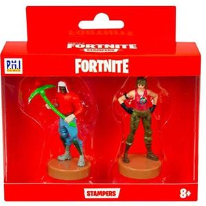 Sambro PMI-3558 Fortnite 3D verzamelfiguren met stempel, dubbele verpakking, om te verzamelen en te ruilen, gesorteerd