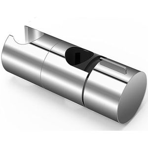 Skaaisont Handdouchehouder, verstelbare diameter 18-25 mm, douchehouder, ABS+verchroomd, oppervlak design, douchehouder, geschikt voor douchestangen met buitendiameter van 18-25 mm (zilver)