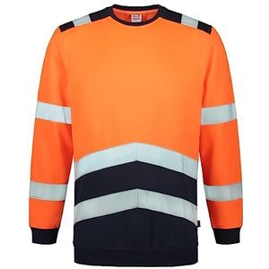 Tricorp 303004 Veiligheidswaarschuwing bicolor sweatshirt, 80% polyester/20% katoen, 280 g/m², fluor oranje inkt, maat S