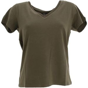 Teddy Smith T- Mia MC T-shirt voor dames, Zoete jungle, XL