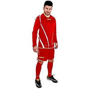 LEGEA Compostela shirt en shorts heren, rood/wit, FR (maat fabrikant: XL)