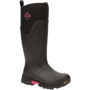 Muck Boots Arctic Ice Tall Agat Regenlaars voor dames, Zwart Hot Roze, 41 EU