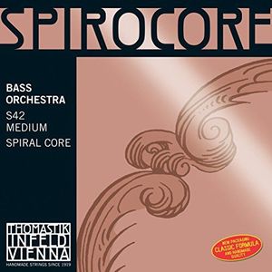 Thomastik Snaren voor Double Bass Spiro Core Spiral Core Orchestra tuning Set 4/4 zacht voor schaal tot 1100 mm/43.3