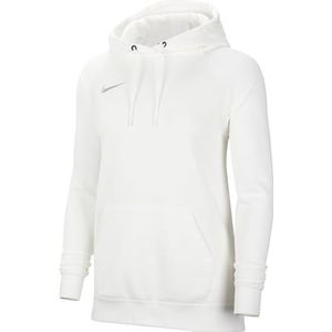 Nike Dames Sweater Met Capuchon W Nk Flc Park20 Po Hoodie, Wit/Wit/Wolf Grijs, CW6957-101, XS
