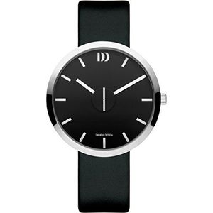 Danish Design Unisex volwassen analoog kwarts horloge met lederen armband IQ13Q1198