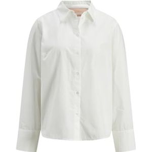 JACK & JONES Dames Jxtessa Ls Reg Poplin Shirt WVN Shirt, Blanc De Blanc, M