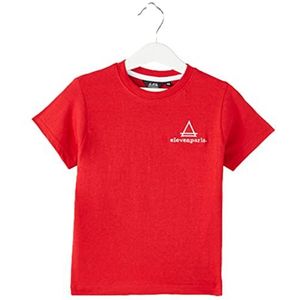 Eleven Paris T-shirt met korte mouwen GELV80703 S7 voor jongens, Rood, 12 Jaren