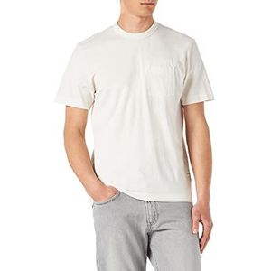 TOM TAILOR Uomini Naturally Dyed T-shirt met borstzak 1031641, 28130 - Soft Buttercream, XXS