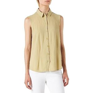 TOM TAILOR Dames Basic blouse-top 1031259, 28725 - Light Moderate Olive, 34