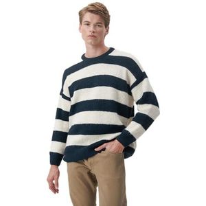 Mavi Stripe Sweater; totaal Eclipse, donkerblauw, XXL