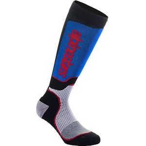 Alpinestars Youth MX Plus Socks Uniseks sokken, zwart/wit/koningsblauw, M/L