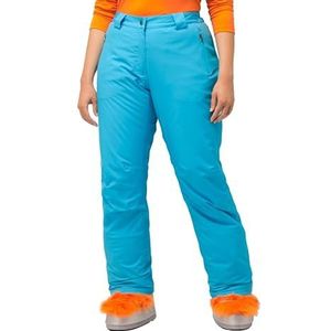 Ulla Popken, Dames, grote maten, thermo-functionele broek, waterdicht, Helder turquoise, 45W / 32L