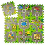 Relaxdays speelmat verkeer - puzzelmat - verkeerskleed - speelkleed - kruipmat - foam