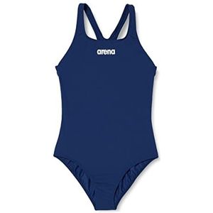 arena Solid Swim Pro Team Eendelig badpak voor meisjes, sneldrogend badpak, sportief badpak van Arena MaxLife Eco met maximale chloorbestendigheid en uv-bescherming, UPF 50+