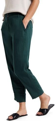 Street One - Chino Broek - Lichtgroen - Linnen - High Waist