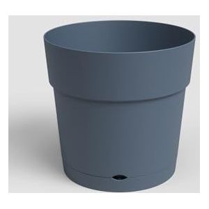 Artevasi Capri Brede Pot Met Waterreserve, 50cm, Kleur Slate Blue