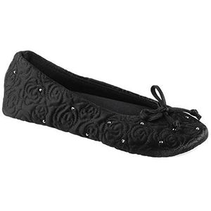Isotoner - Ballerina Slippers - Zwart - Dames