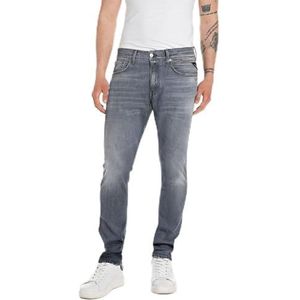 Replay Willbi Original Herenjeans, regular slim fit, 096, medium grijs, 33W / 30L