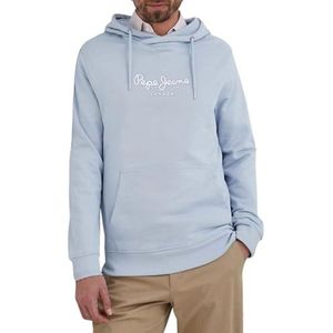 Pepe Jeans Heren Edward Hoodie Sweatshirt, Bleach Blauw, XS, Bleekmiddel Blauw, XS