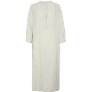 Part Two Aliapw Dames Regular Fit Mid Calf Dress Casual Dames, Agave Green Stripe, 42