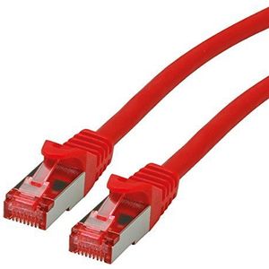 Roline S/FTP Patchkabel Cat 6 Component Level LSOH, rood, 10 m