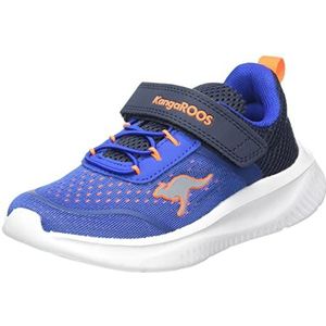 KangaROOS K-ft Tech Ev Sneakers voor kinderen, uniseks, Belle Blue Neon Oranje, 31 EU