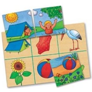 Gigamic - CH42208 – Puzzel voor kinderen – Lotto puzzel: vier seizoenen