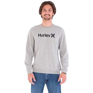 Hurley M OAO Solid Crew Fleece Sweatshirt voor heren, donkergrijs (Dk Grey Htr), M