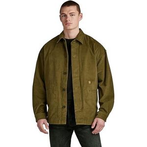 G-STAR RAW Timber Relaxed Overshirt voor heren, groen (Dark Olive D23666-d405-c744), M