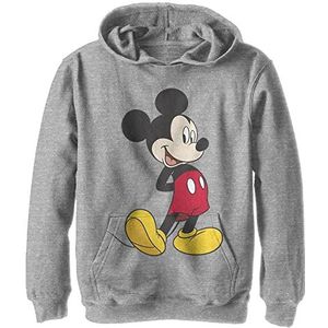 Disney Traditionele Mickey Hoodie voor jongens, Atletische Heather, S
