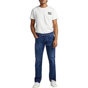 Pepe Jeans Spike Jeans Regular Fit Regular Rise Denim voor heren, Blauw (Denim-cs2), 38W / 34L