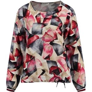 KEYLARGO Graphic Round Blouse voor dames, blauw (1208), XS