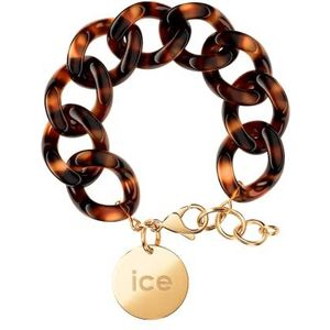 ICE Jewellery - Chain Bracelet - Tortoise - XL mesh armband voor vrouwen met gouden medaille (020995)