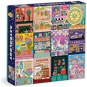 Galison 9780735374881 House of Astrology Jigsaw Puzzle, Multicoloured, 500 Pieces