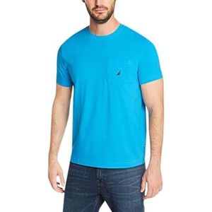 Nautica Men's Solid Crew Neck Short Sleeve Pocket T-Shirt