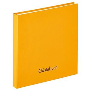 walther design gastenboek korengeel 26 x 25 cm met reliëf en spiraalbinding, Fun GB-206-I