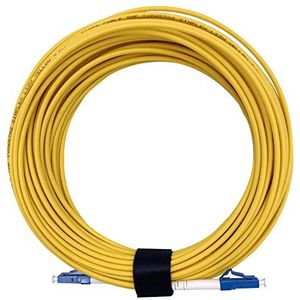 Elfcam® - Glasvezelkabel LC/UPC naar LC/UPC, Simplex, Monomode, 9/125 μm, optische kabel LSZH (70 m)