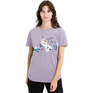 mandarin creative ltd Frozen Olaf is Wayyy Cool dames T-shirt, lavendar, groot, Lavendel, L