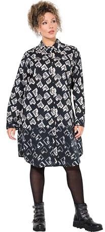 Ulla Popken - Blouse - Navy - Klassieke Blouse - Lange Mouw